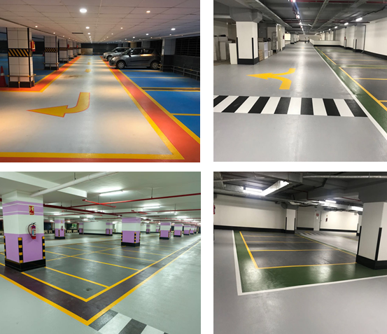 Car Park Epoxy Yellow Patta and Coating 